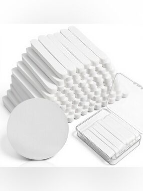 360 Pcs White Compressed Facial Sponges with Travel Case